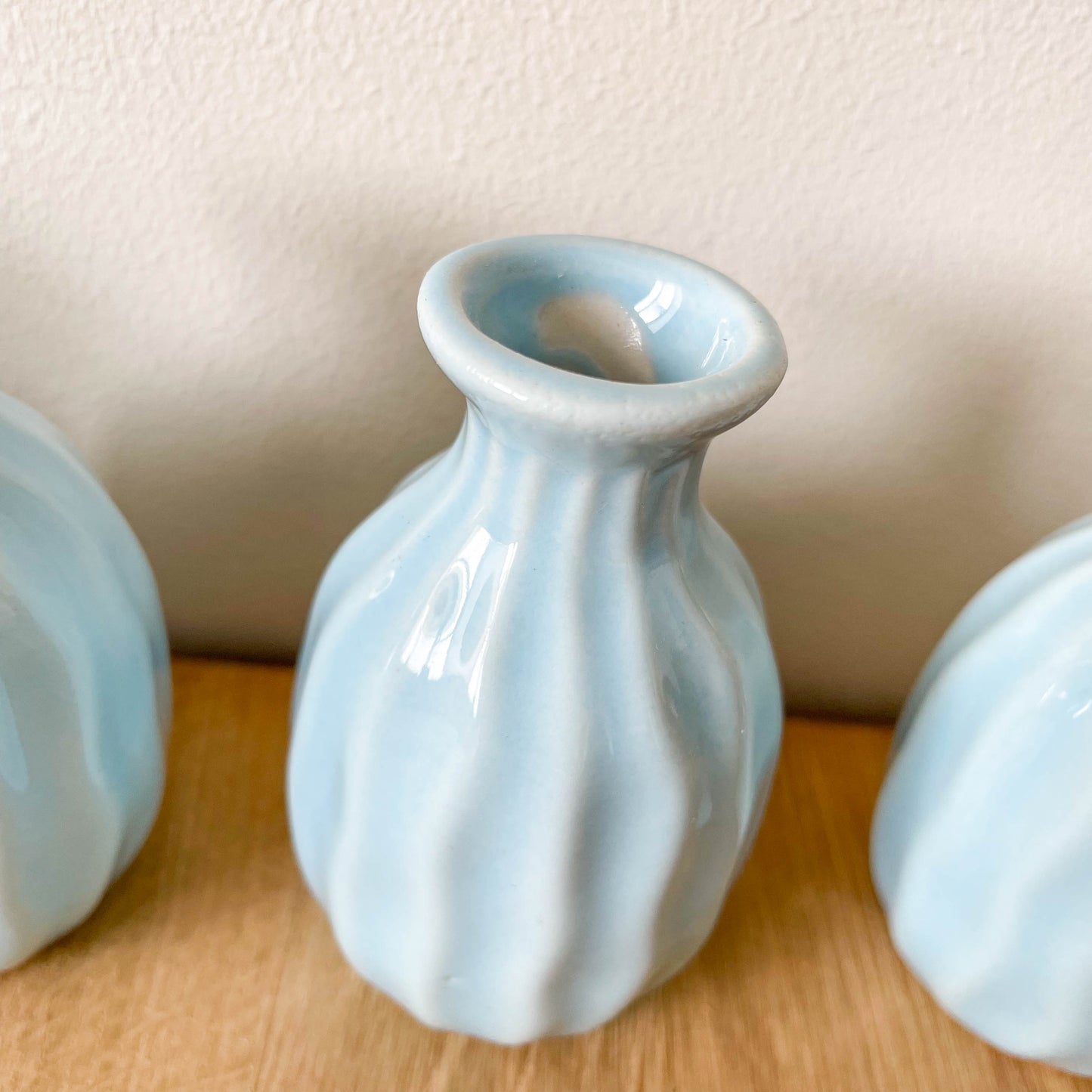Mini Ceramic Vase - Blue - SECONDS