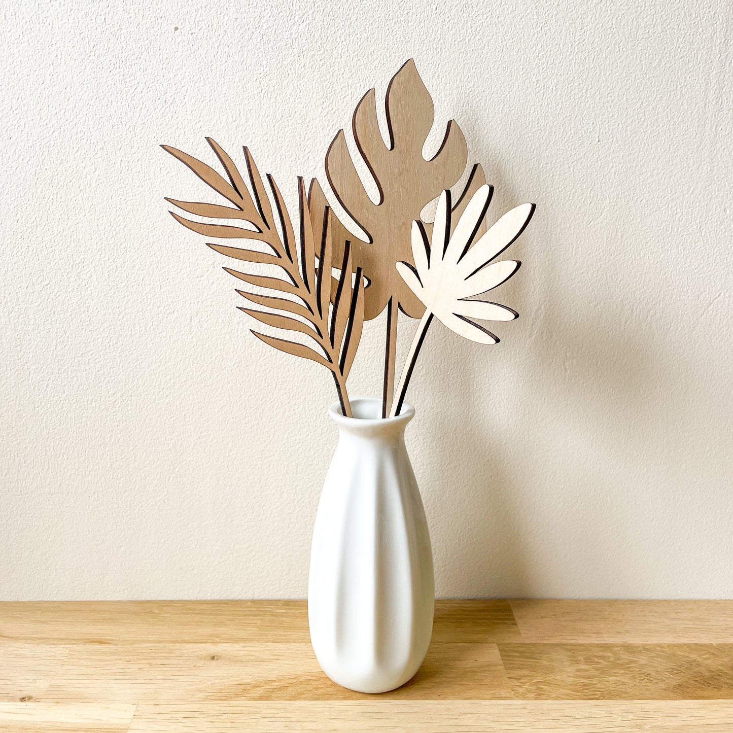 Large Individual Wooden Flower Stems - Unfinished - Paint Your Own