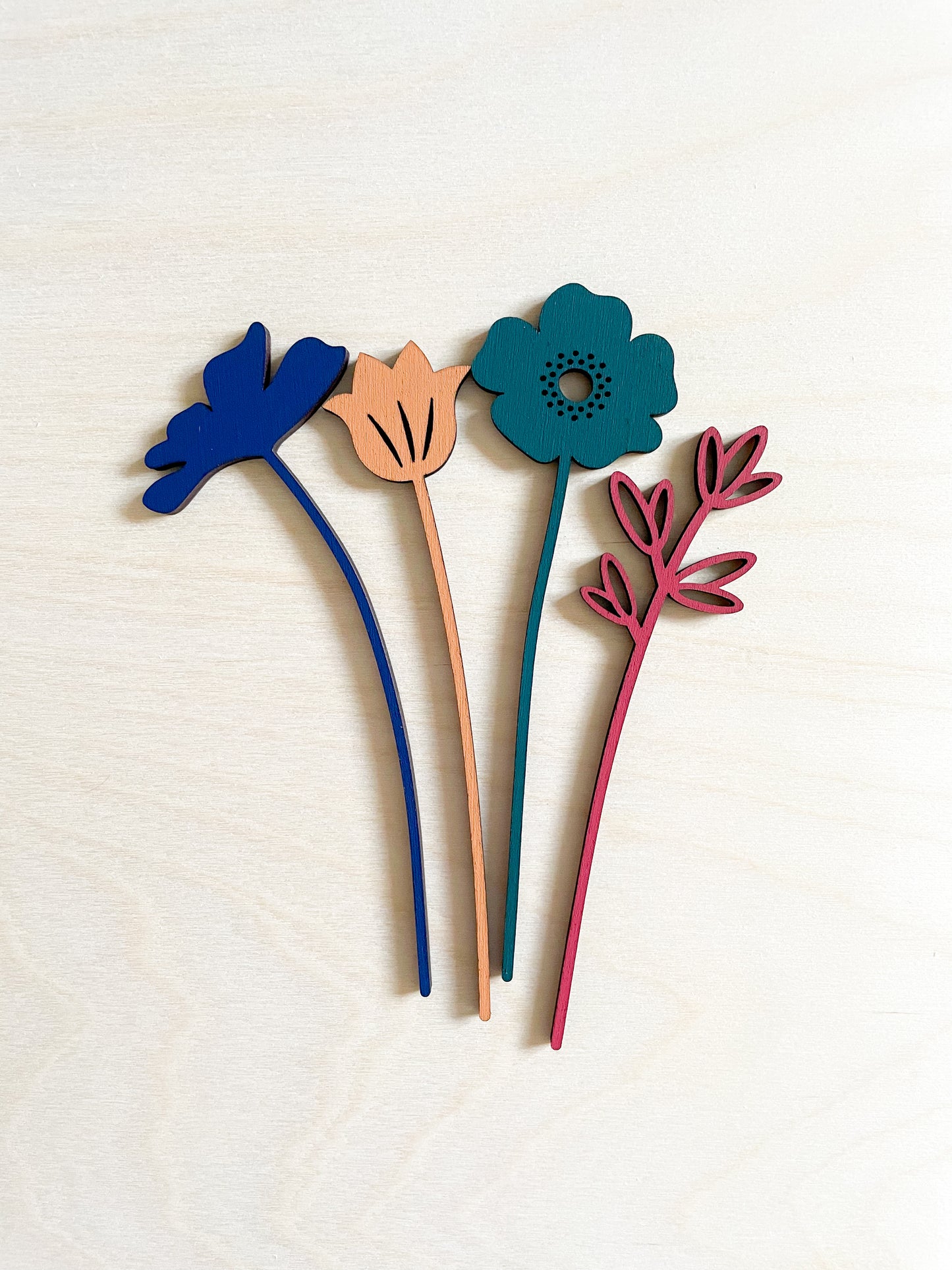 Mini Wooden Wildflowers Set - Multi