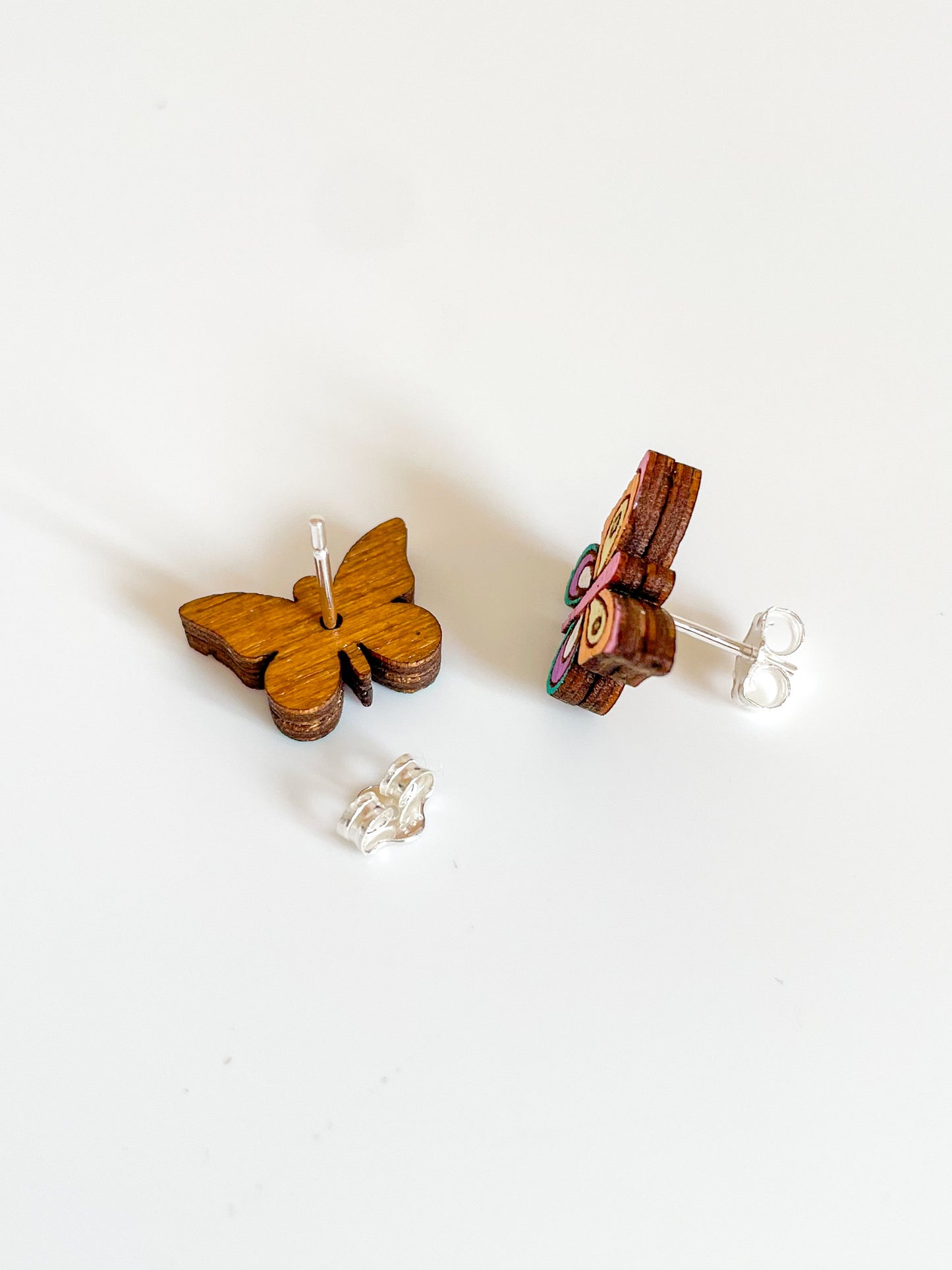 Pastel Butterfly Stud Earrings