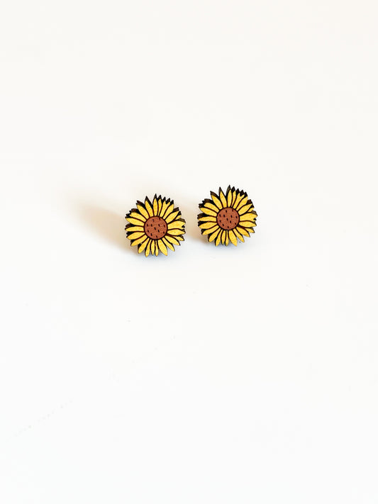 Sunflower Stud Earrings