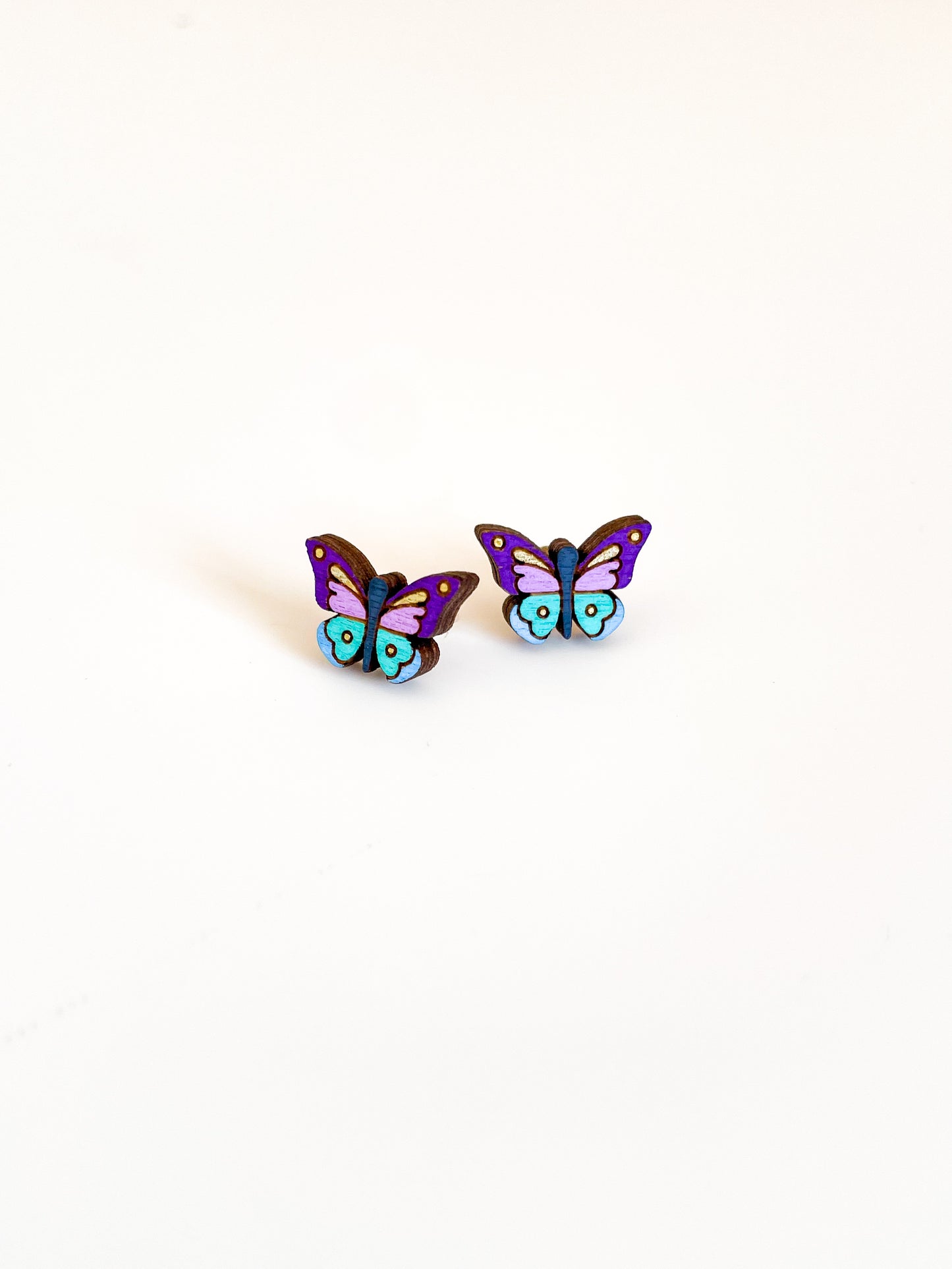 Colourful Butterfly Stud Earrings