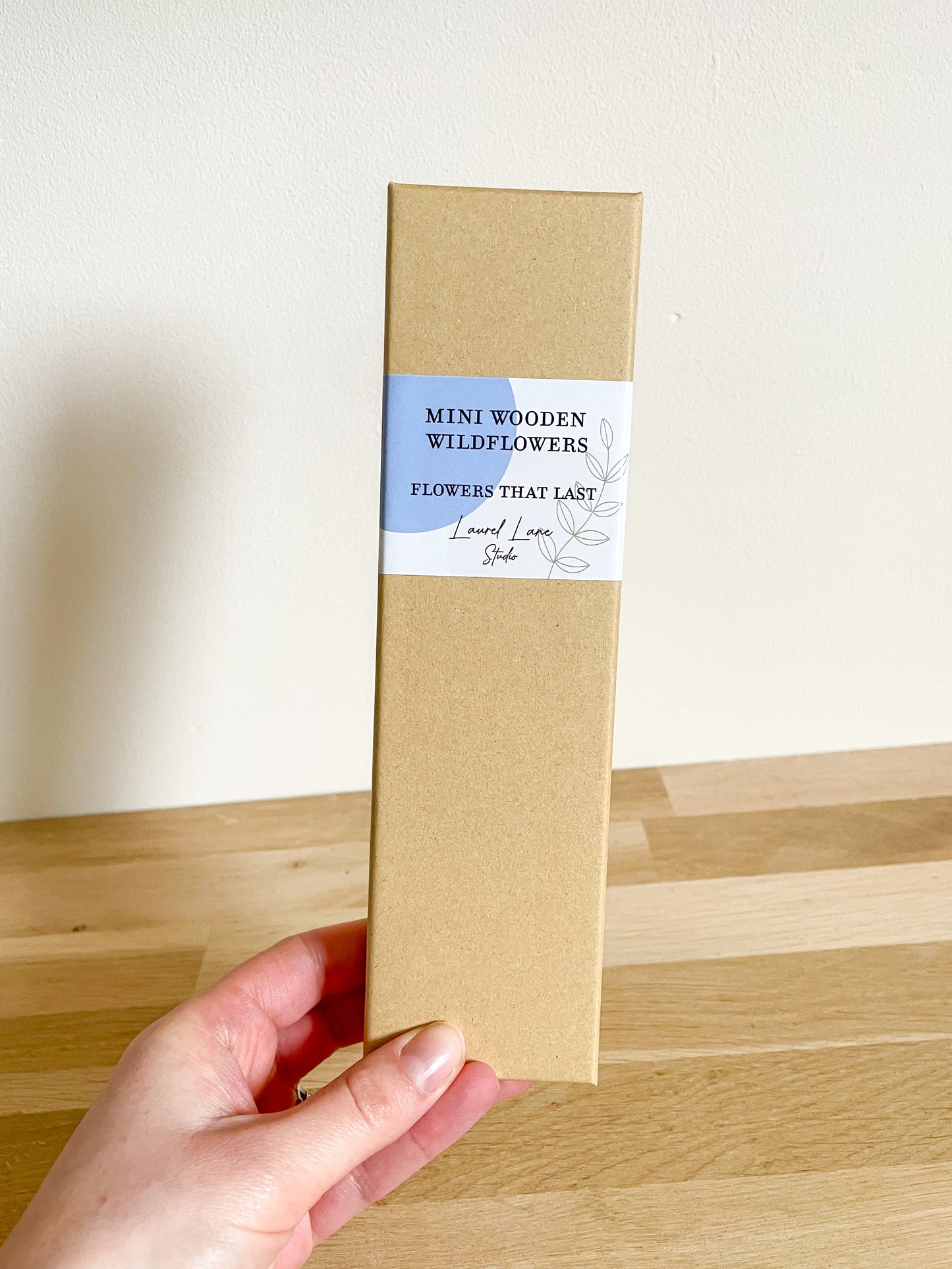 Mini Wooden Wildflowers Set - Blue