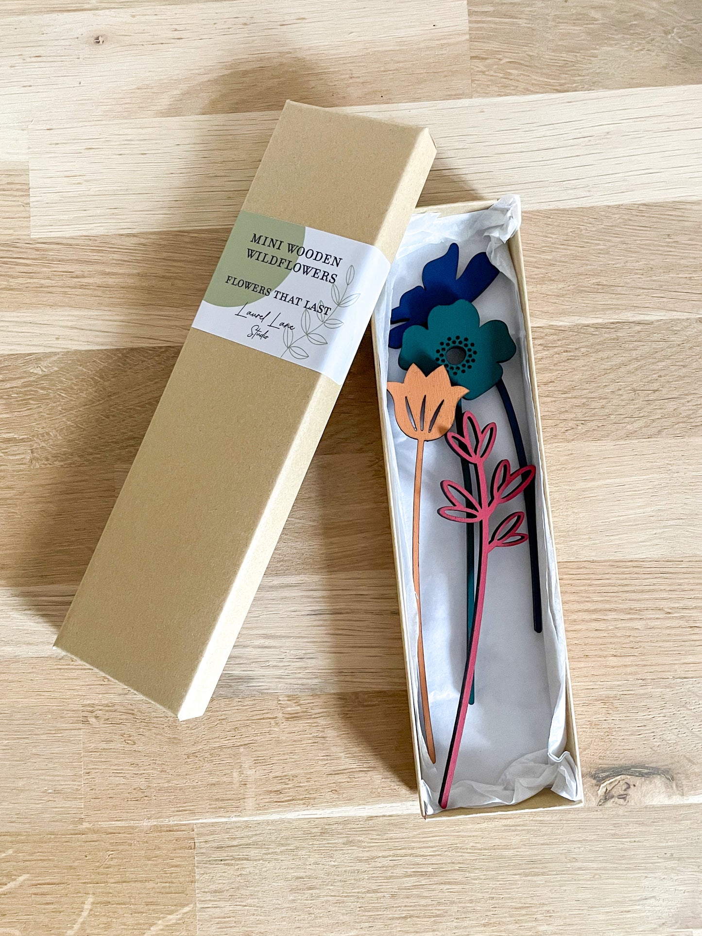 Mini Wooden Wildflowers Set - Multi