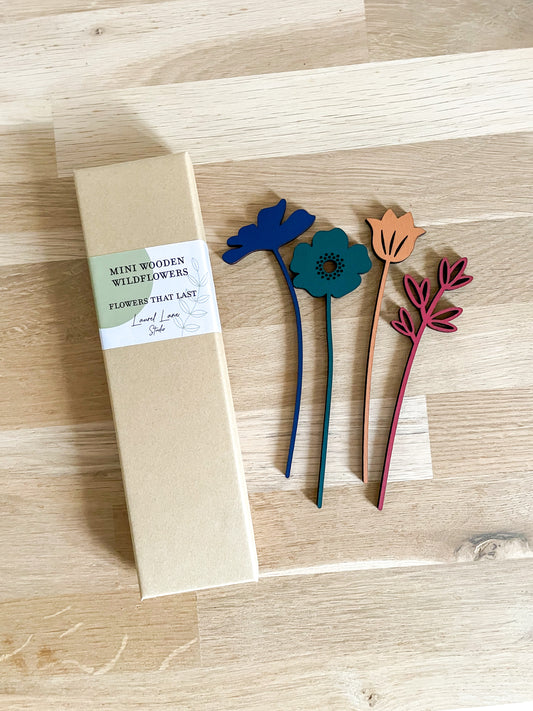 Mini Wooden Wildflowers Set - Multi