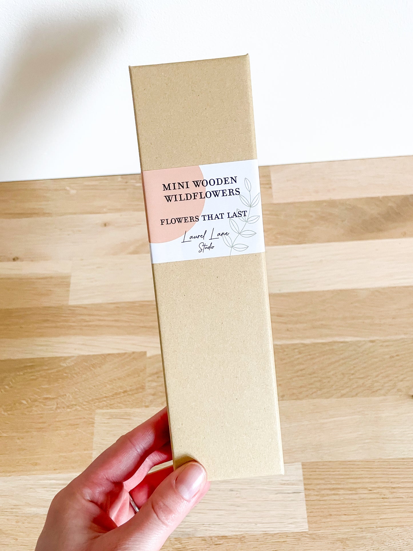 Mini Wooden Wildflowers Set - Orange