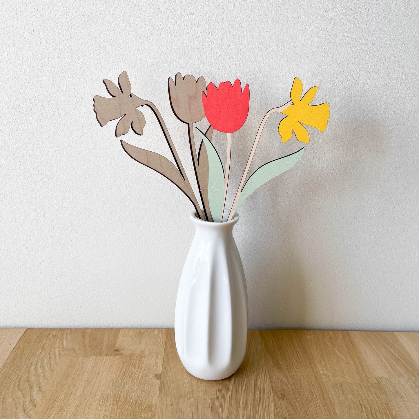 Tulip and Daffodil Multi Flower Stem - Painted/Unpainted - END OF LINE