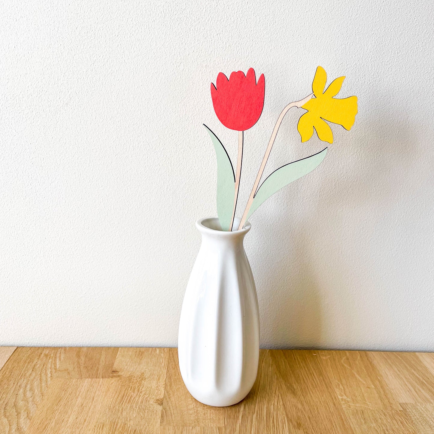 Tulip and Daffodil Multi Flower Stem - Painted/Unpainted - END OF LINE