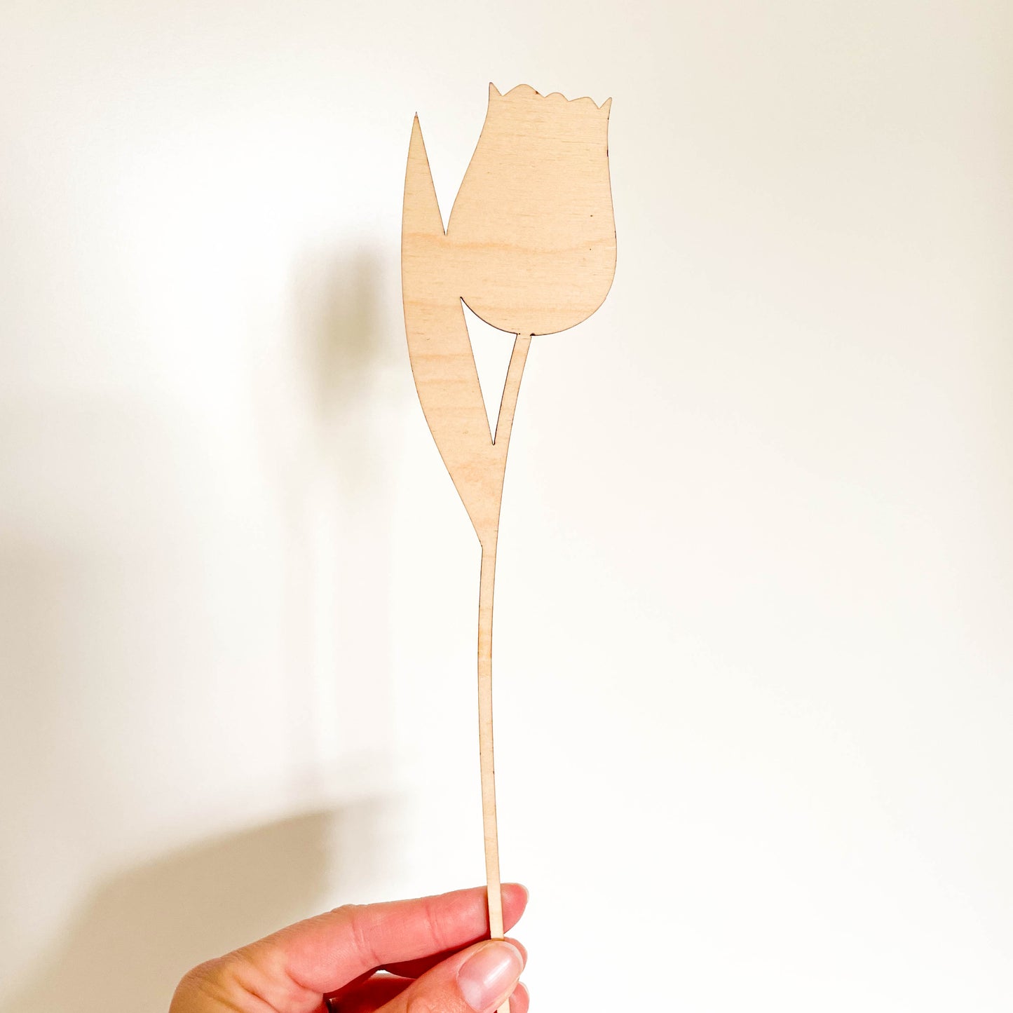 Large Individual Wooden Tulip Stems - Unfinished - Paint Your Own - END OF LINE