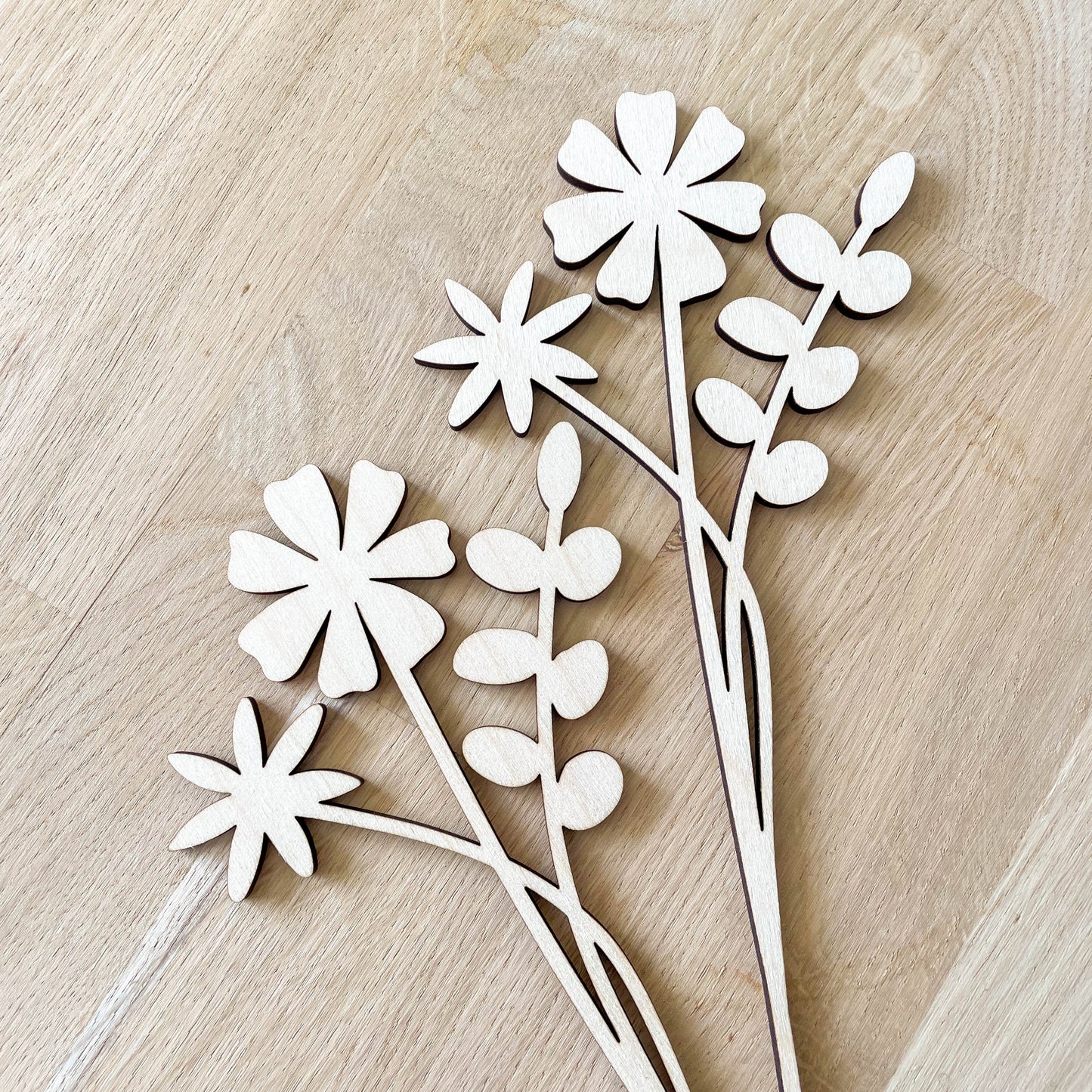 Multi Flower Stem - Painted/Unpainted - END OF LINE