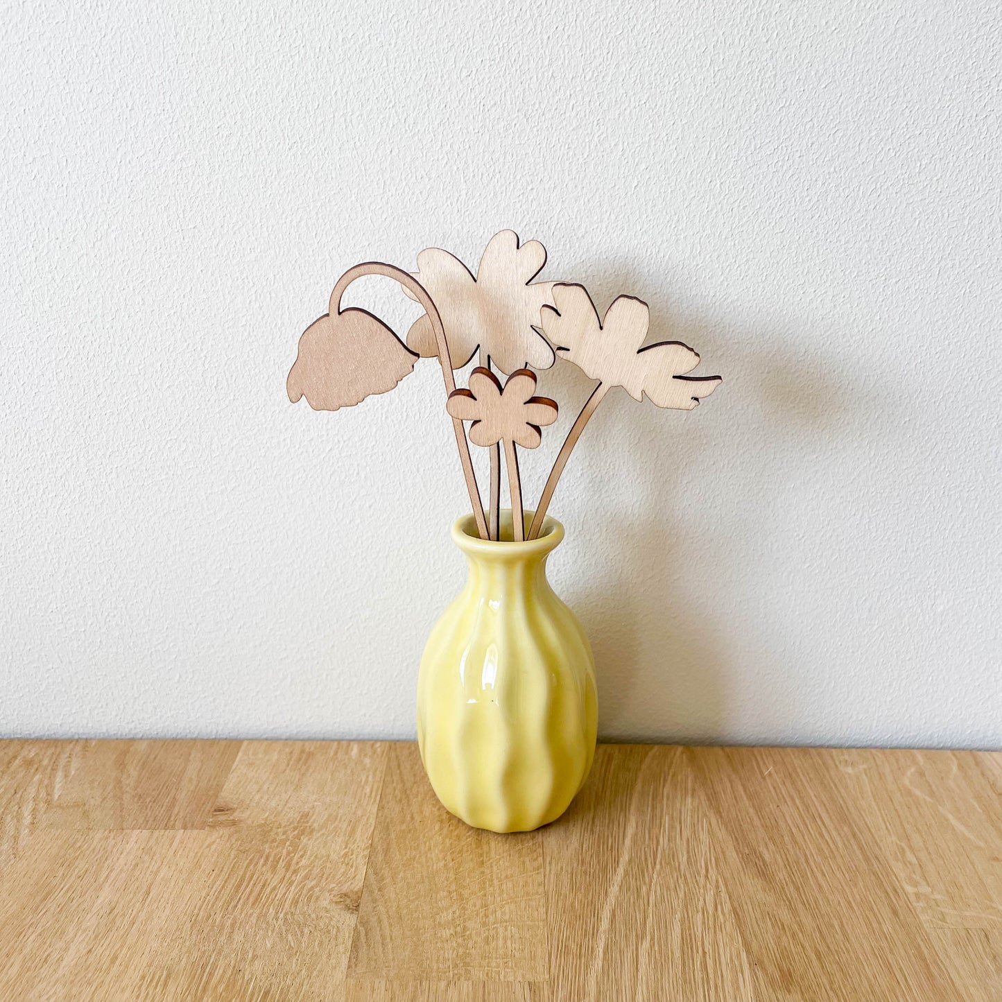 Mini Individual Wooden Flower Stems - Unfinished - Paint Your Own - END OF LINE