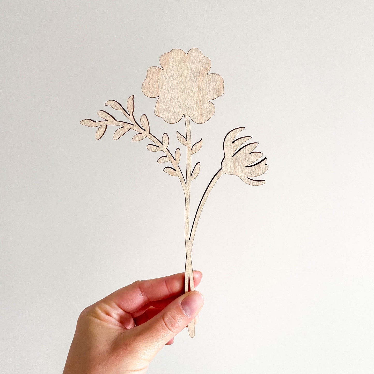 Multi Flower Stem - Unpainted - END OF LINE