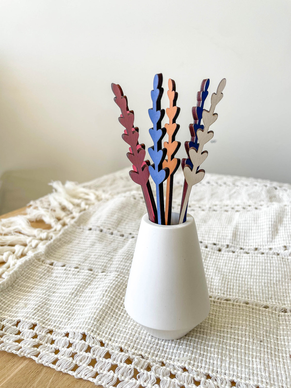 Mini Wooden Wildflowers - Blue - END OF LINE