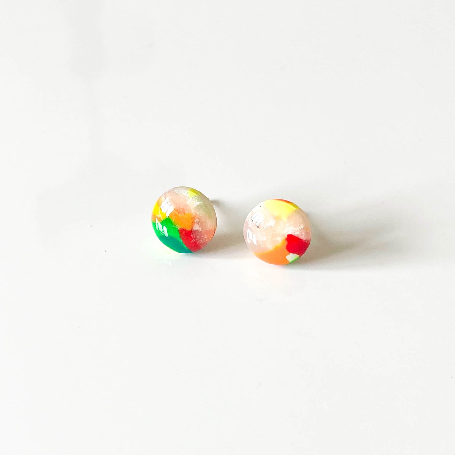 Multi Coloured Stud Earrings