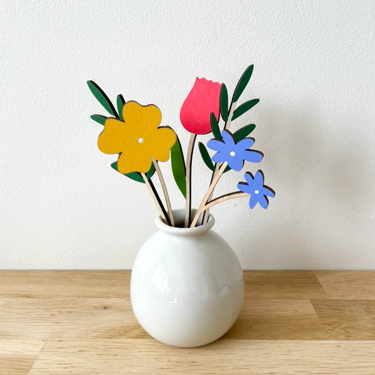 Mini Round Ceramic Vase