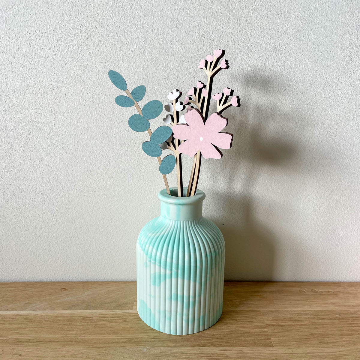 Mini Painted Wooden Flowers - END OF LINE