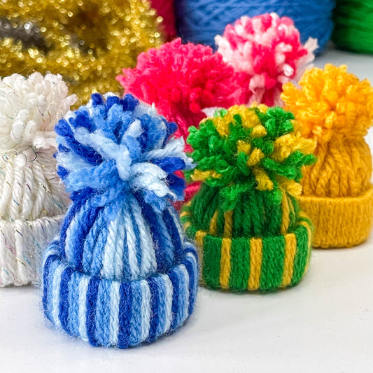 No Knit Mini Bobble Hat