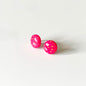Hot Pink Polka Dot Stud Earrings