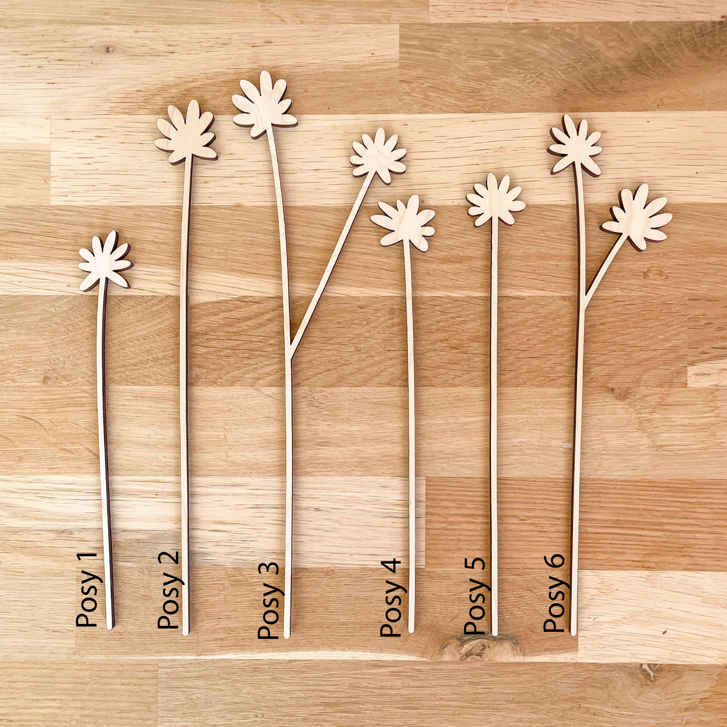 Posy Bunch Unpainted - SAMPLE