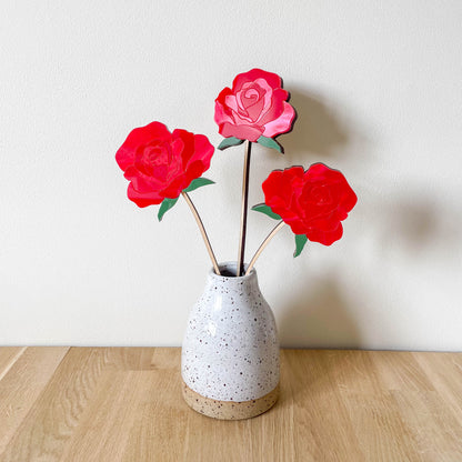 Large Individual Acrylic Rose Stems - END OF LINE