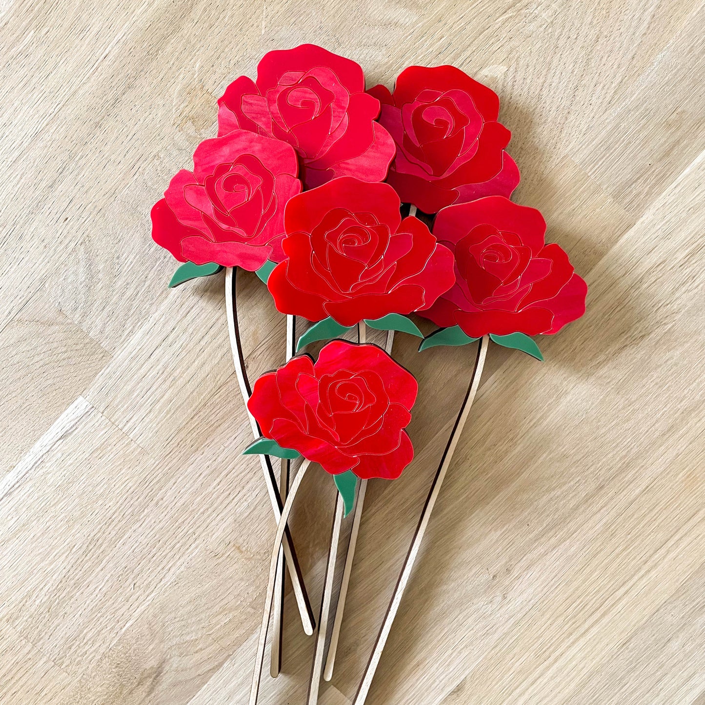 Large Individual Acrylic Rose Stems - END OF LINE