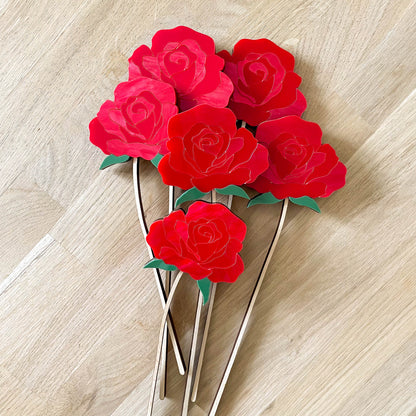 Large Individual Acrylic Rose Stems - END OF LINE