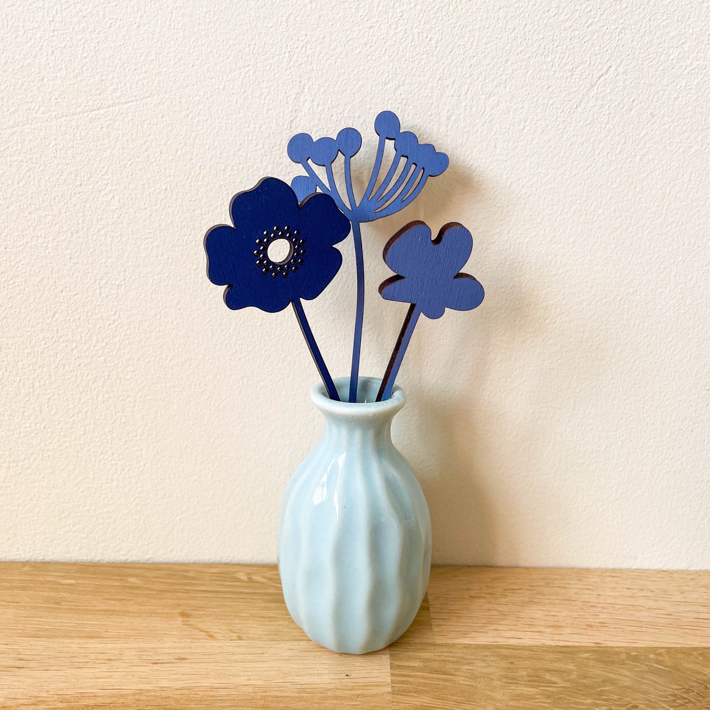 Mini Ceramic Vase - Blue - SECONDS