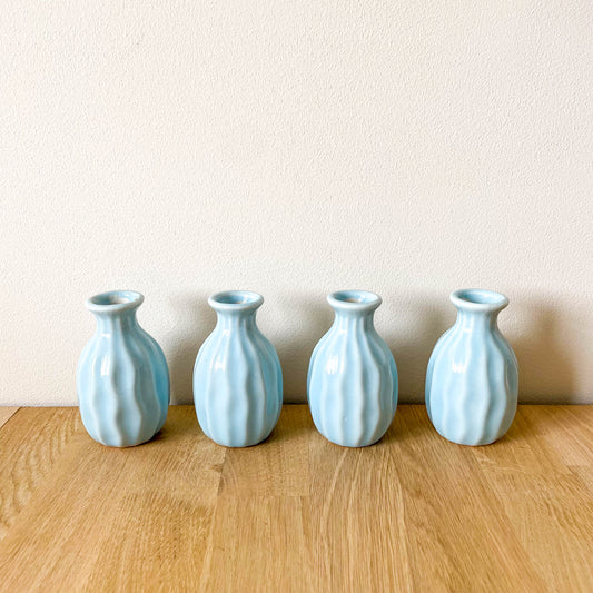 Mini Ceramic Vase - Blue - SECONDS