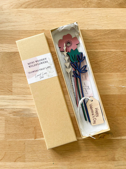 Engraved Wooden Gift Tag With Ribbon