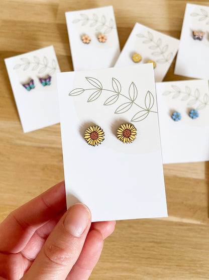 Sunflower Stud Earrings