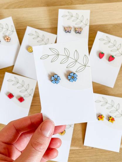 Forget Me Not Stud Earrings