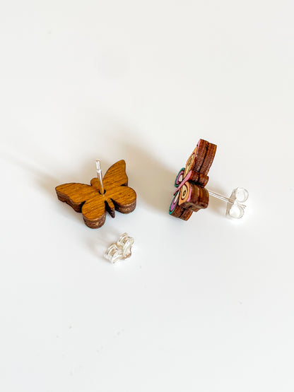 Pastel Butterfly Stud Earrings