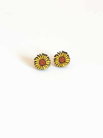Sunflower Stud Earrings