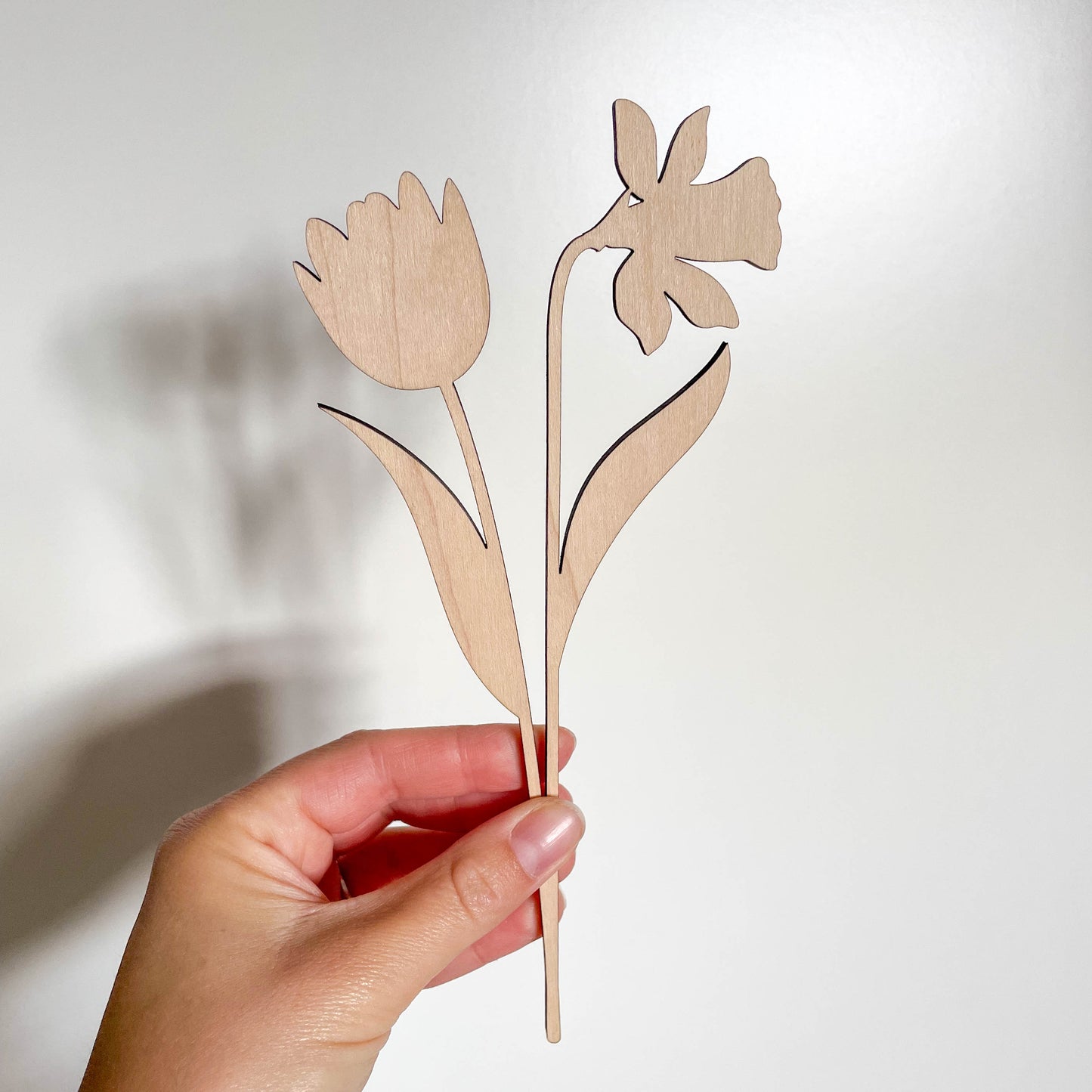 Tulip and Daffodil Multi Flower Stem - Painted/Unpainted - END OF LINE
