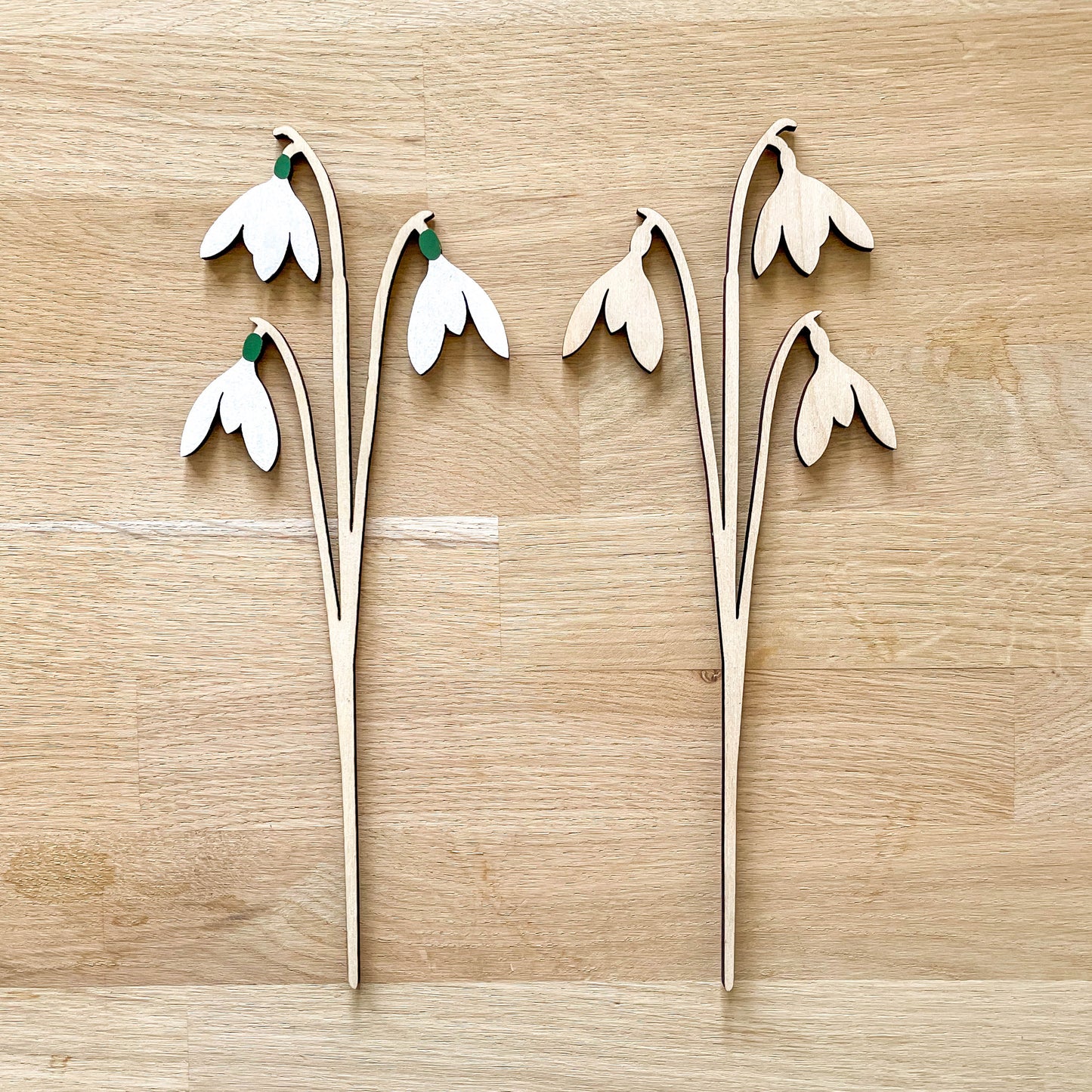 Snowdrop Multi Flower Stem - Painted/Unpainted - END OF LINE/SECOND