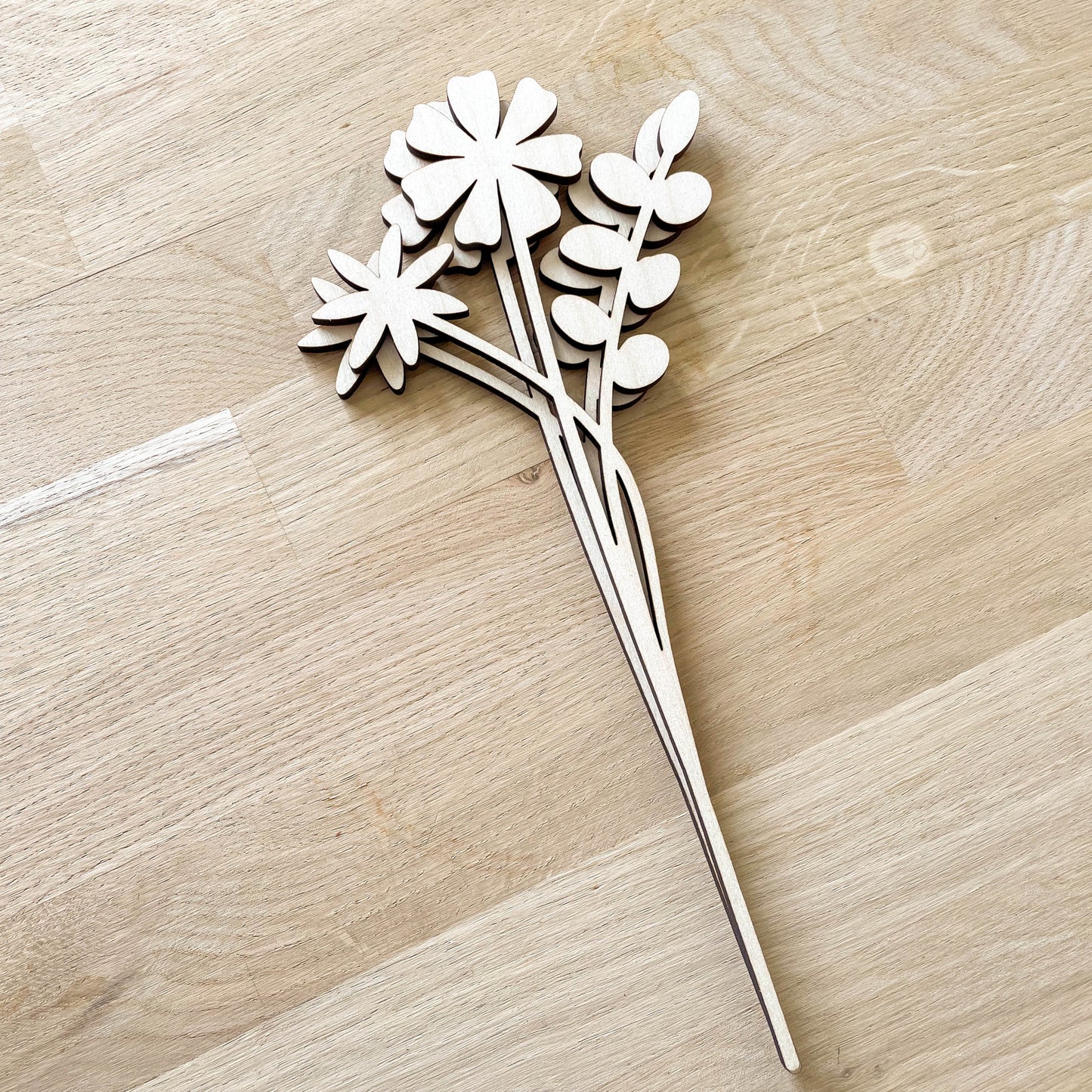 Multi Flower Stem - Painted/Unpainted - END OF LINE