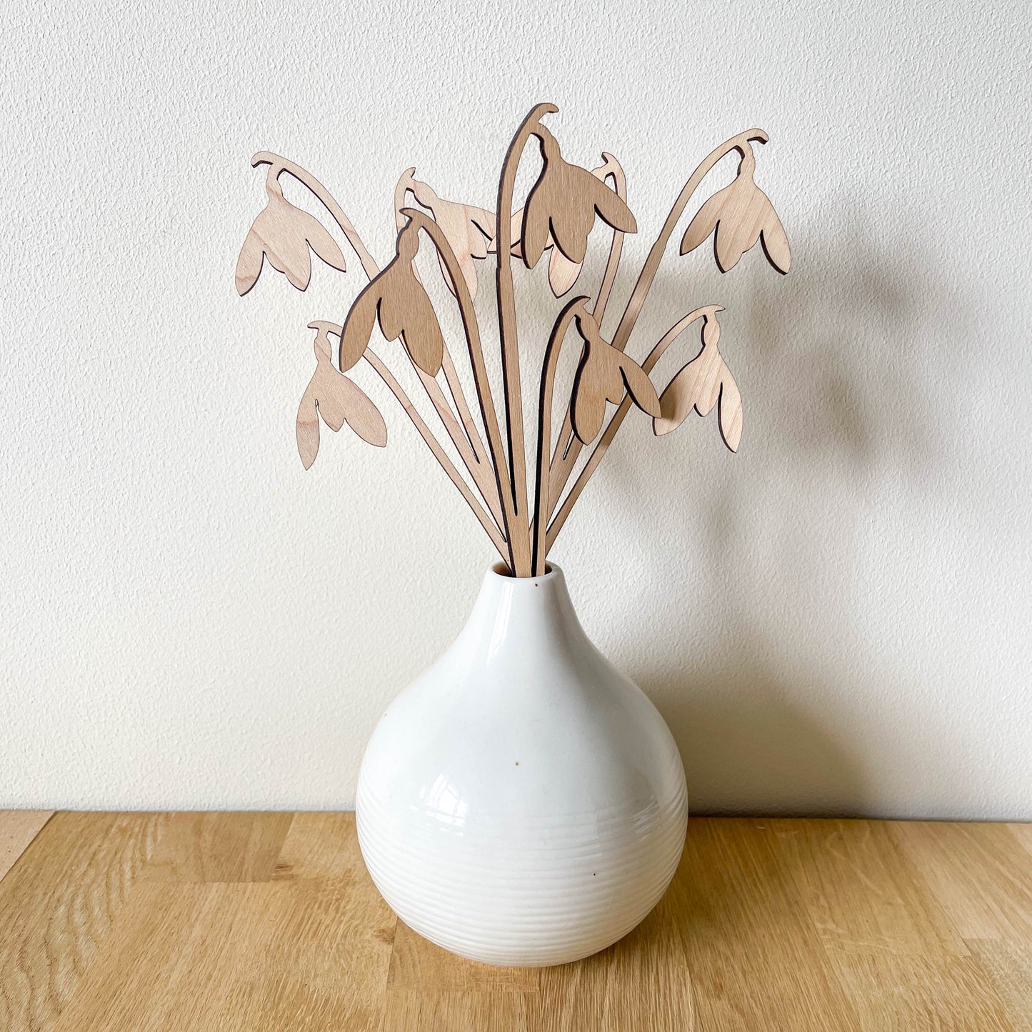 Snowdrop Multi Flower Stem - Painted/Unpainted - END OF LINE/SECOND