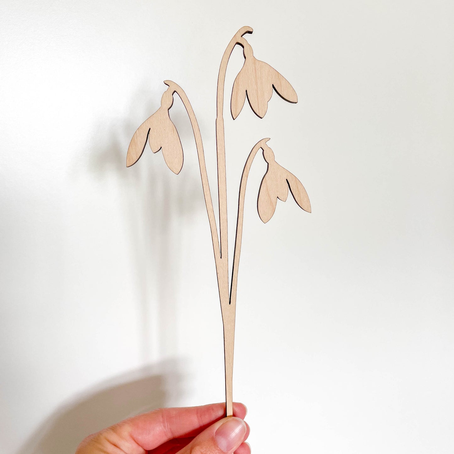 Snowdrop Multi Flower Stem - Painted/Unpainted - END OF LINE/SECOND