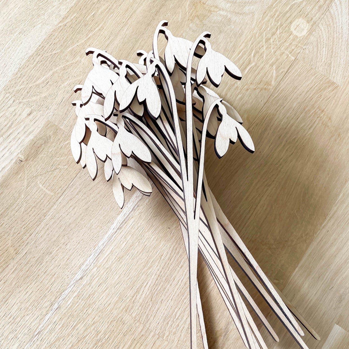 Snowdrop Multi Flower Stem - Painted/Unpainted - END OF LINE/SECOND