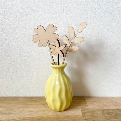 Mini Ceramic Vase - Yellow - SECONDS