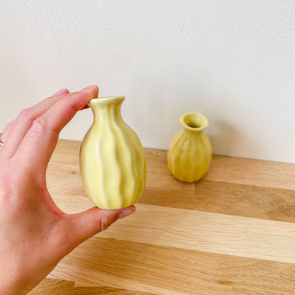 Mini Ceramic Vase - Yellow - SECONDS