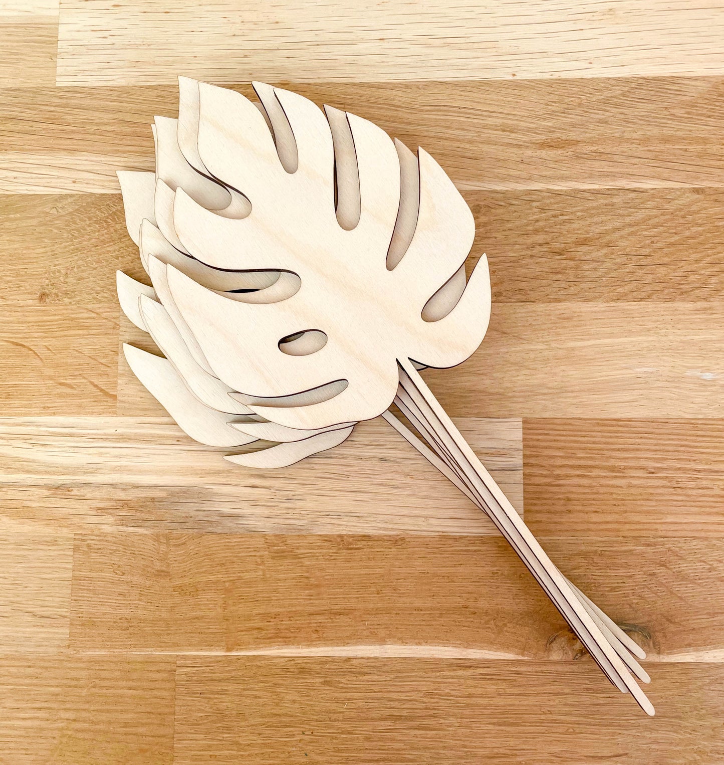 Large Individual Wooden Flower Stems - Unfinished - Paint Your Own - END OF LINE