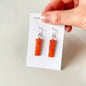 Orange Dangle Earrings