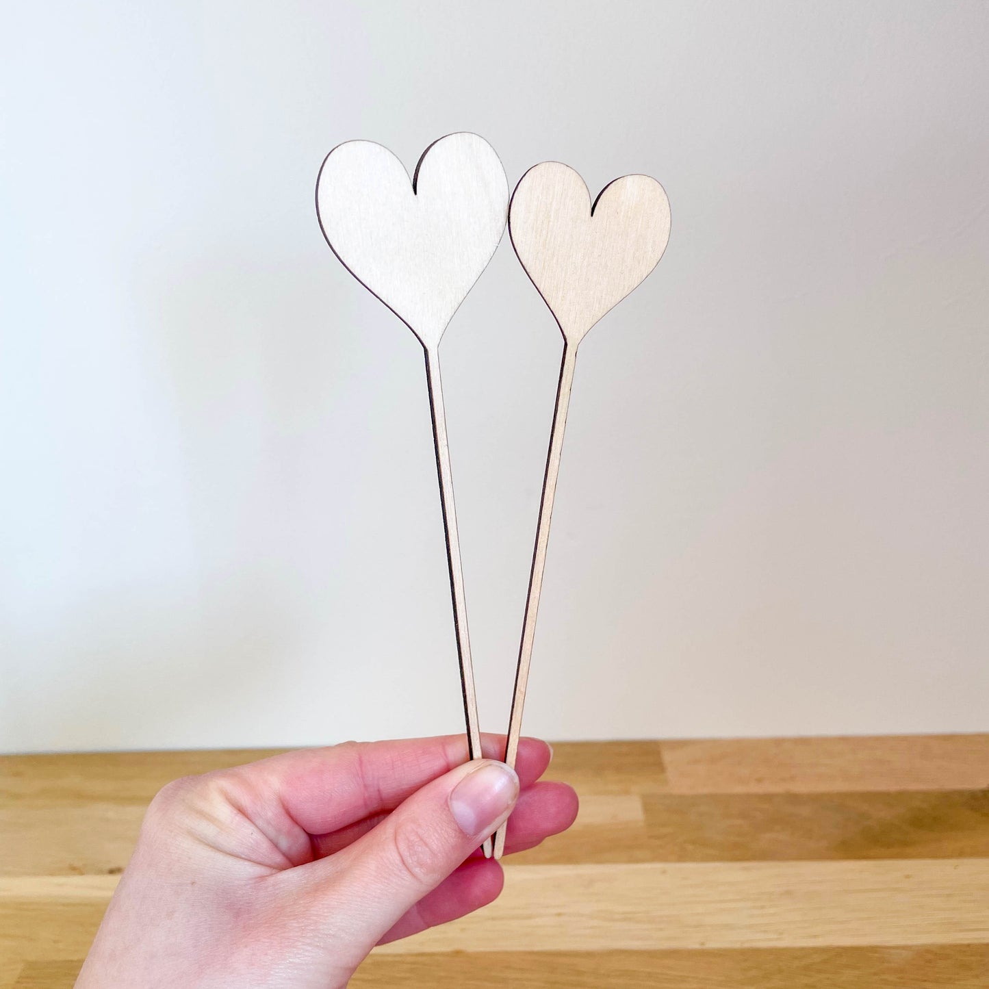 Mini Wooden Hearts - SAMPLES