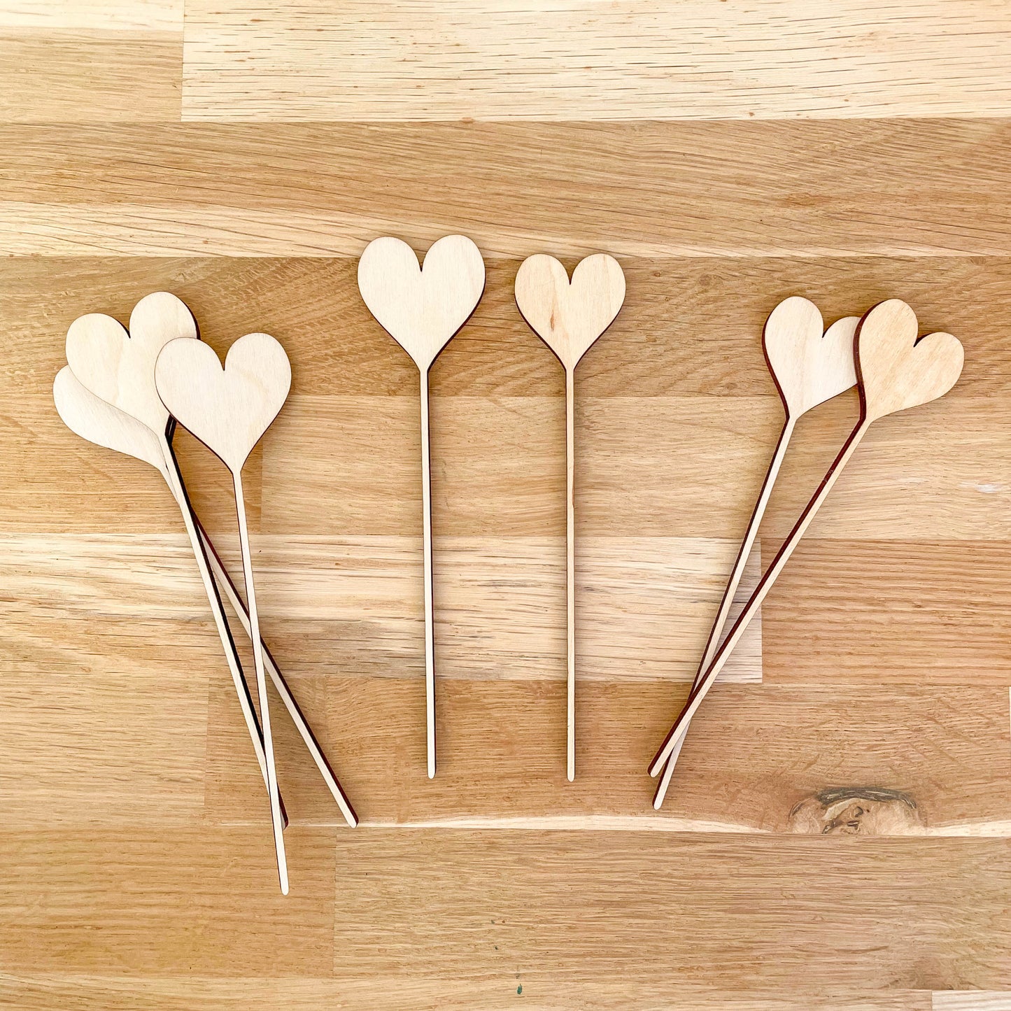 Mini Wooden Hearts - SAMPLES