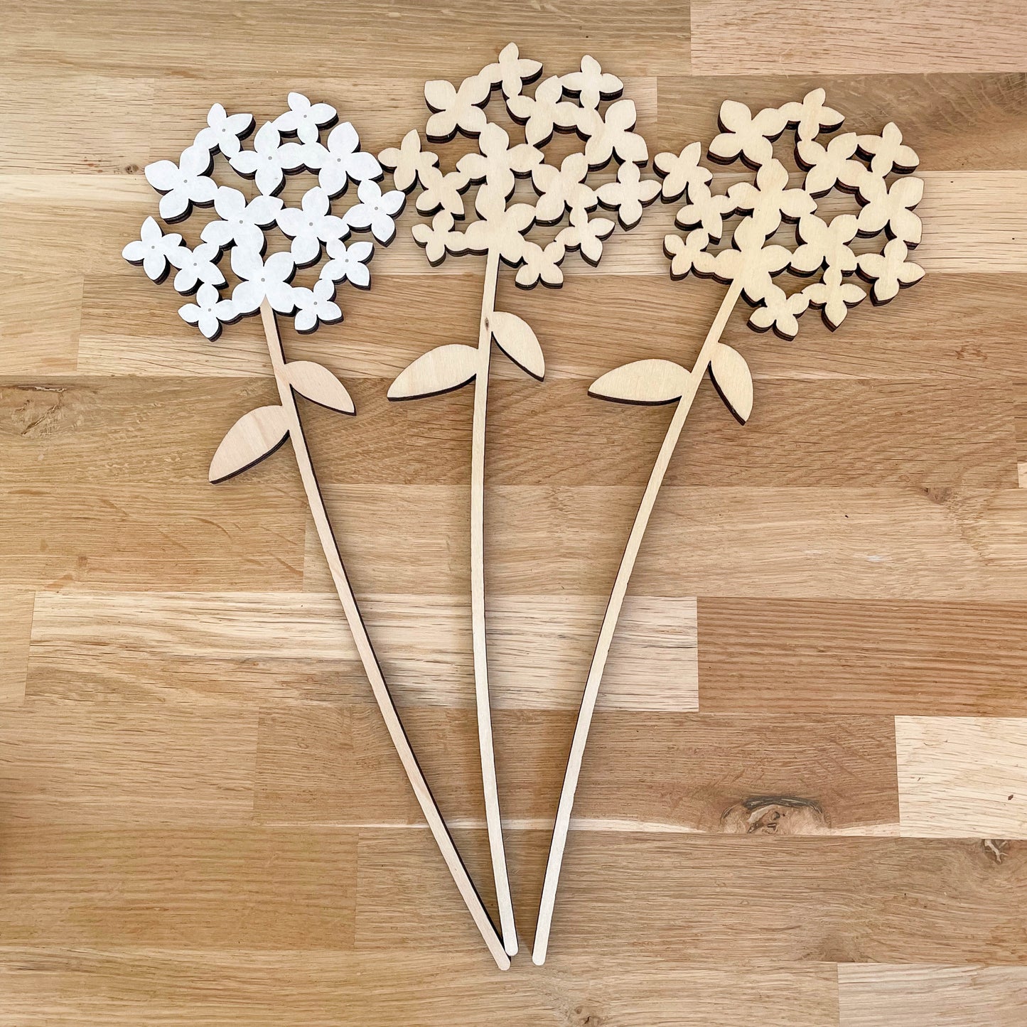 Extra Large Wooden Hydrangea - Painted/Unpainted - SAMPLE