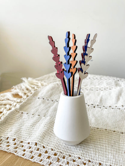 Mini Wooden Wildflowers - Blue - END OF LINE