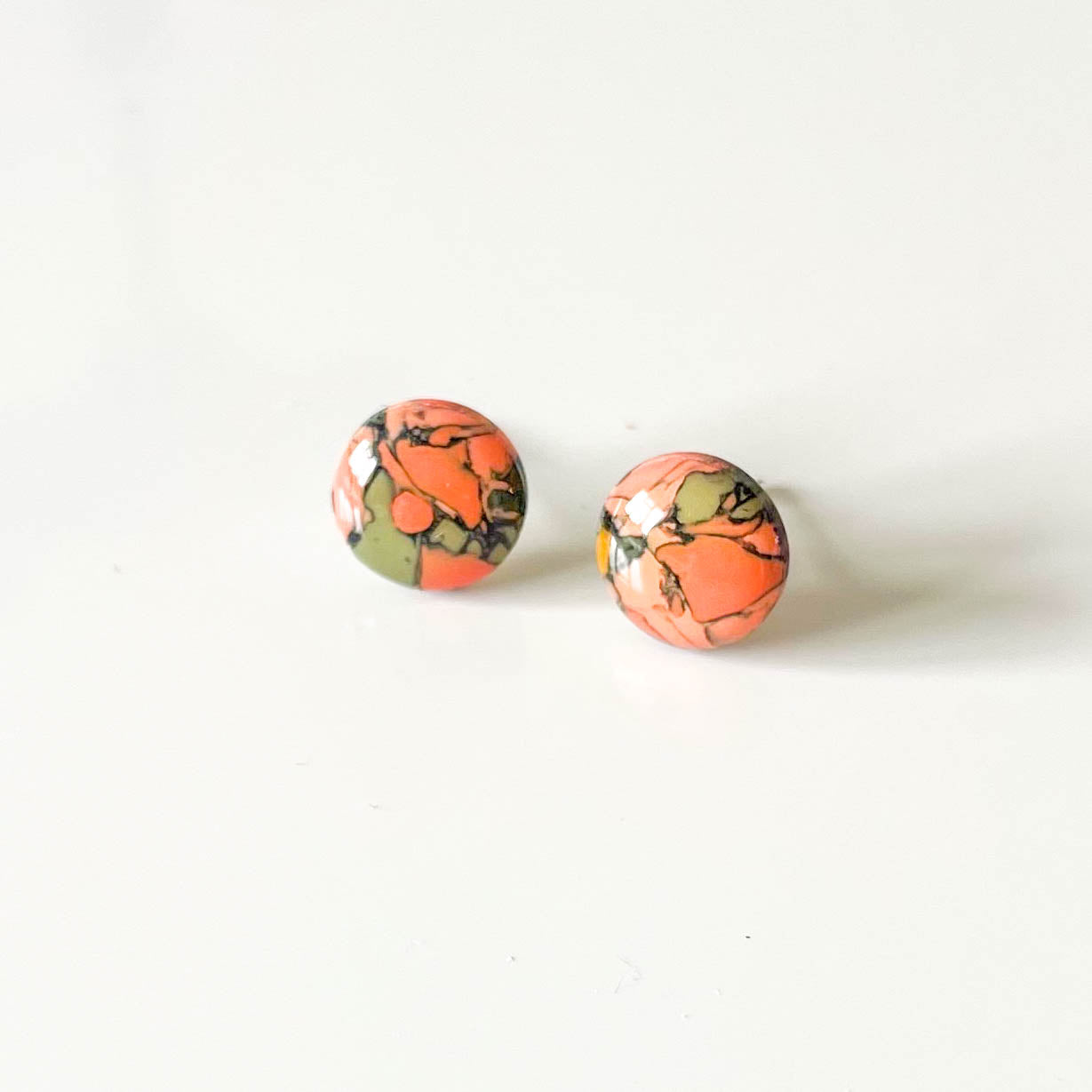 Marble Stud Earrings