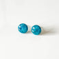 Turquoise Shimmer Stud Earrings