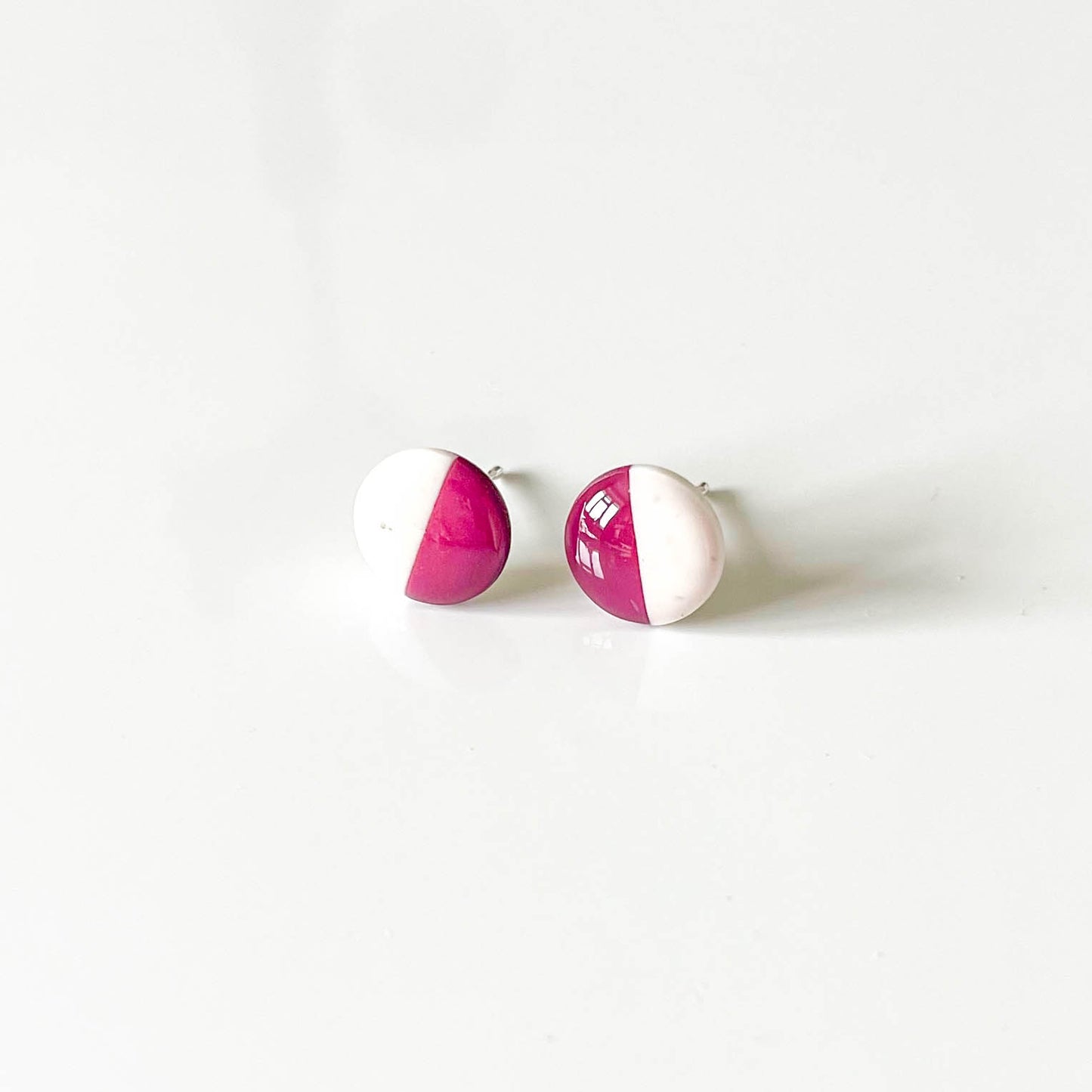 Half and Half Stud Earrings